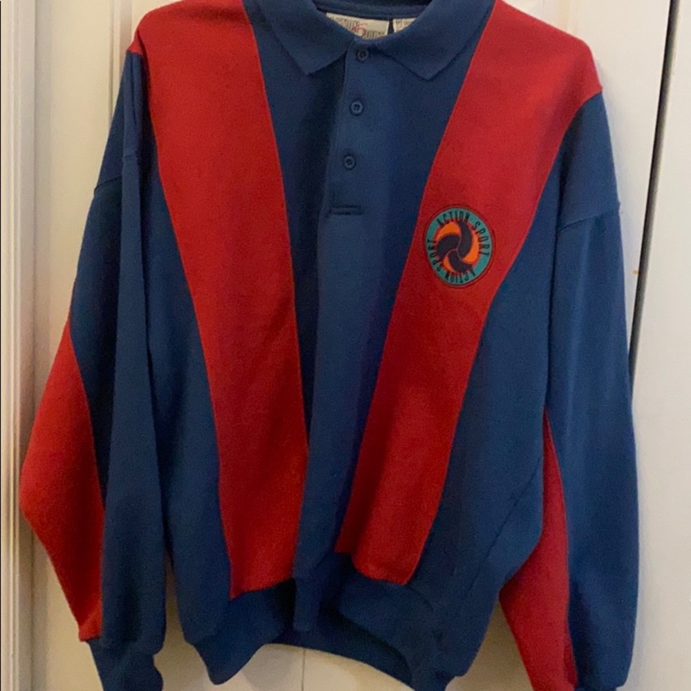 vintage action sport crew neck size XL